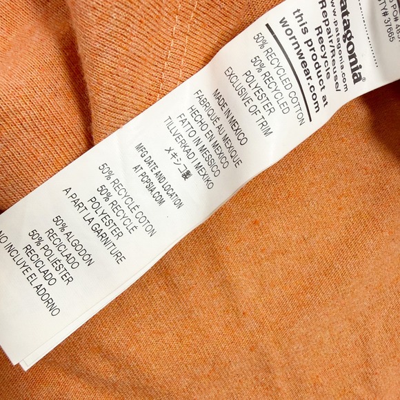 Patagonia Fitz Roy Icon Responsibiliti Tee Mens Size M Rock Melon Orange 37665 - Picture 8 of 8